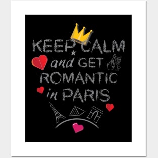 Addicted to Paris - Keep Calm and Get Romantic Posters and Art